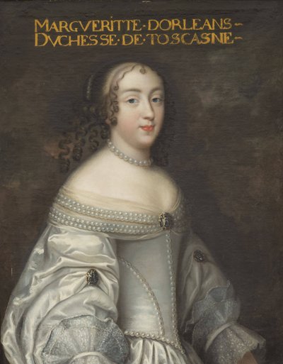 Marguerite Louise de Bourbon-Orléans, Gran Duquesa de Toscana (1645-1721) de Workshop of Charles Beaubrun